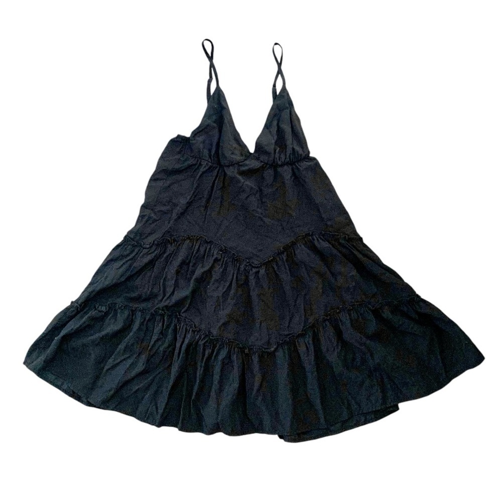 Tiered S empire waist triangle spaghetti strap a line whimsigoth Emo fairy boho‌